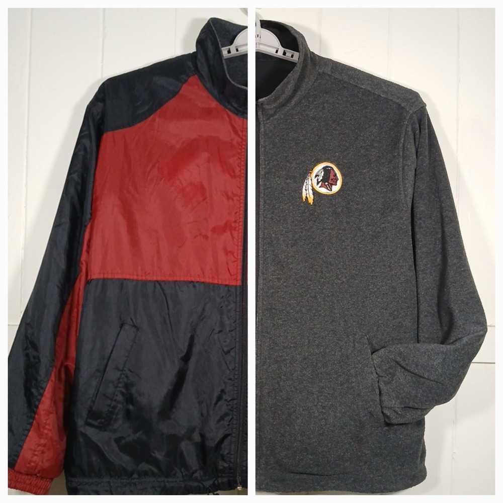 VTG 90s Washington Redskins REVERSIBLE‎ NFL Jacket G-III Carl Banks Men's Large